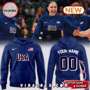 2024 Paris Olympics Custom USA Team Navy Hoodie