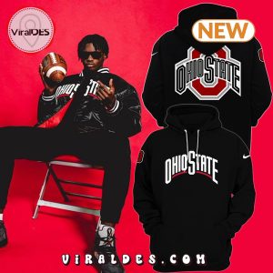 Men’s Ohio State Buckeyes Black Hoodie, Jogger, Cap