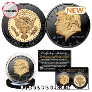 2024 Donald Trump Save America Black Ruthenium Coin