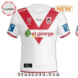 St. George Illawarra Dragons Pre Season 24 White T-Shirt, Cap