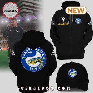 Men’s Parramatta Eels NRL FC Black Zip Hoodie, Jogger, Cap