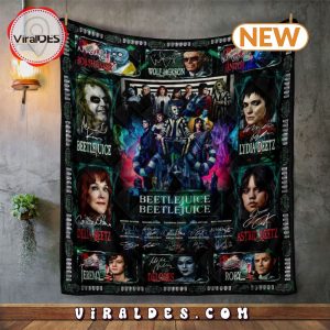 Beetlejuice Characters Quilt Blanket