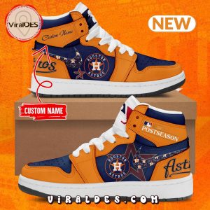 Custom Name Houston Astros 2023 Postseason Air Jordan 1