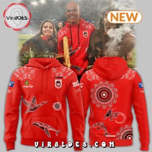 Special Indigenous Training St. George Illawarra Dragons Hoodie – Red