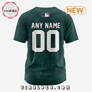 Oakland Athletics Custom US Flag Baseball Jersey