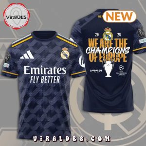 Real Madrid 2024 Champions Of Europe Navy Hoodie