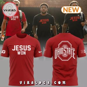 Jesus Won Ohio State 2024 Red T-Shirt, Jogger, Cap