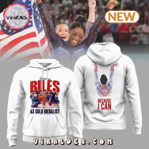 Simone Biles Gold Medalist White Hoodie, Jogger, Cap