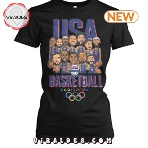 USA Basketball Team Paris 2024 Olympics T-Shirt