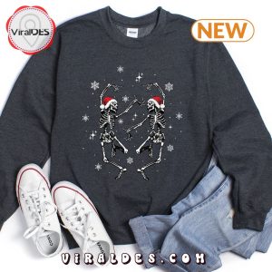 Dancing Skeletons Vintage Christmas Sweatshirt