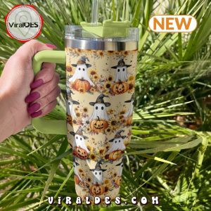 Ghostly Harvest Halloween 40oz Tumbler