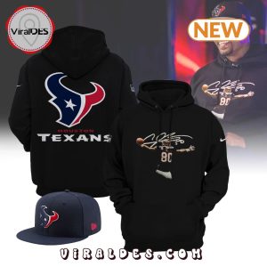 Houston Texans Andre Johnson 2024 Signatures Hoodie