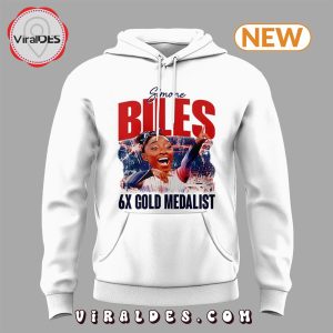 Simone Biles Gold Medalist White Hoodie, Jogger, Cap