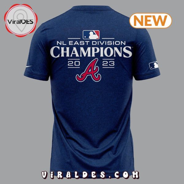 Atlanta Brave NL East Champion 2023 Navy T-Shirt, Cap