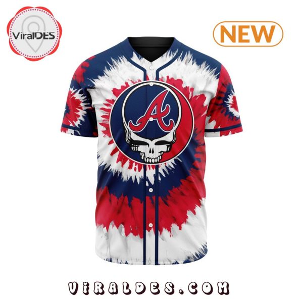 Atlanta Braves Custom Grateful Dead Design Baseball Jersey