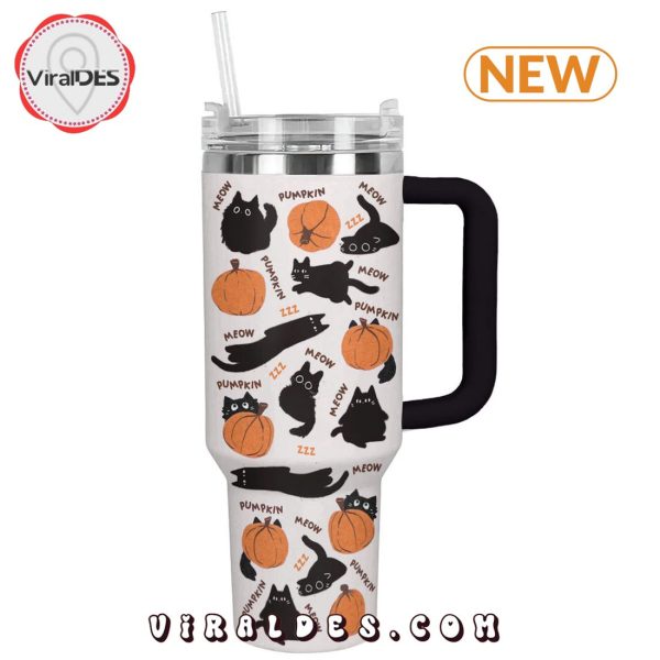 Black Cats And Pumpkins 40oz Tumbler