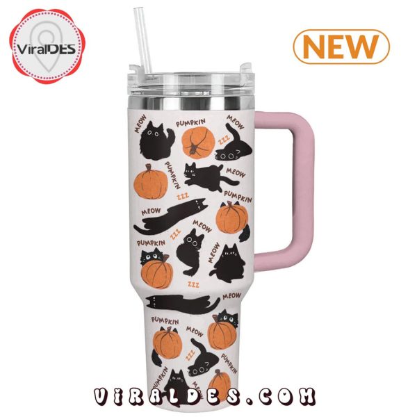 Black Cats And Pumpkins 40oz Tumbler