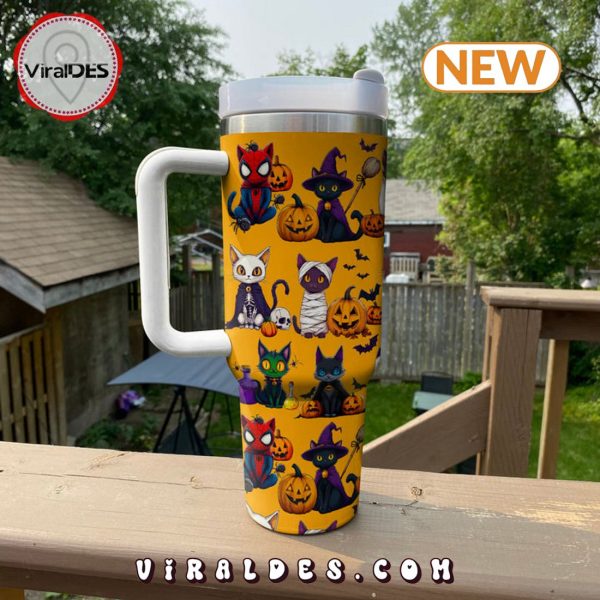 Cat Spooky Halloween 40oz Tumbler