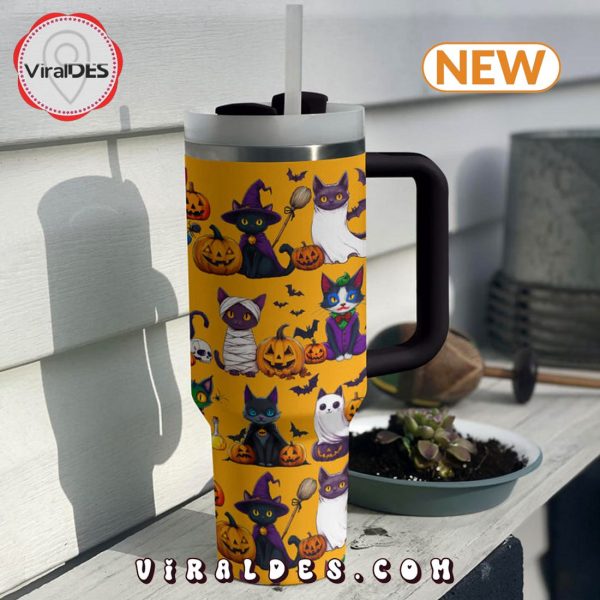 Cat Spooky Halloween 40oz Tumbler