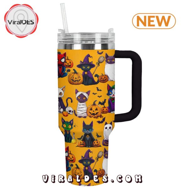 Cat Spooky Halloween 40oz Tumbler