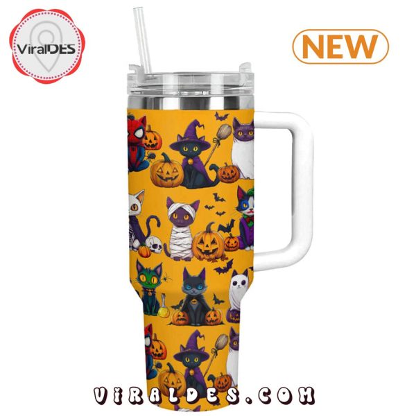 Cat Spooky Halloween 40oz Tumbler