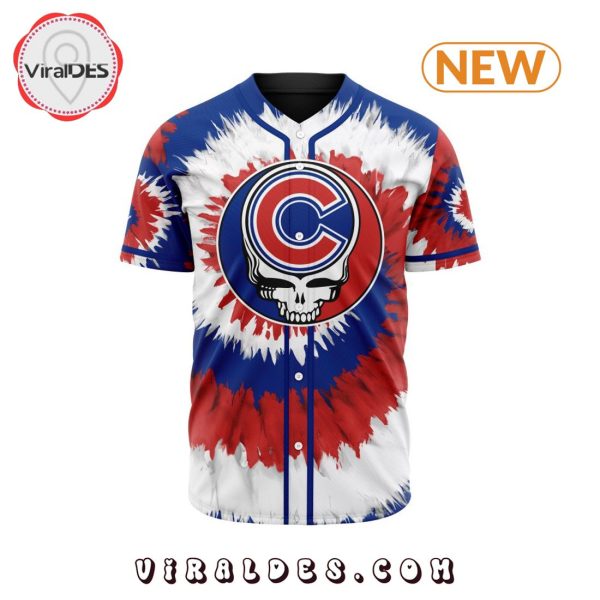 Chicago Cubs Custom Grateful Dead Design Baseball Jersey