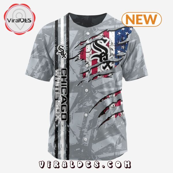 Chicago White Sox Custom US Flag Baseball Jersey