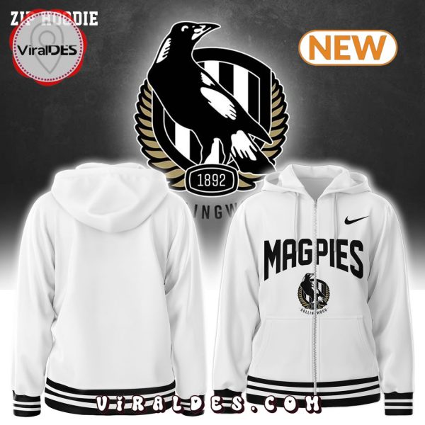 Collingwood Magpies 2024 Indigenous White Hoodie