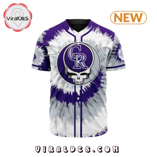 Colorado Rockies Custom Grateful Dead Design Baseball Jersey