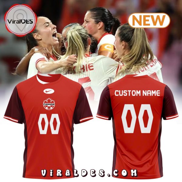 Custom 2024 Canada Olympic Paris Match Kit Red Shirt