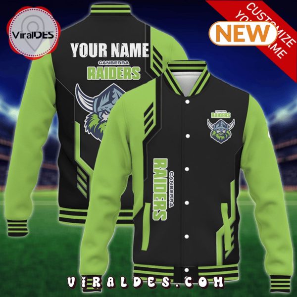 Custom Canberra Raiders NRL Baseball Jacket