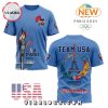 Custom Name USA Team Paris 2024 Olympics White Shirt