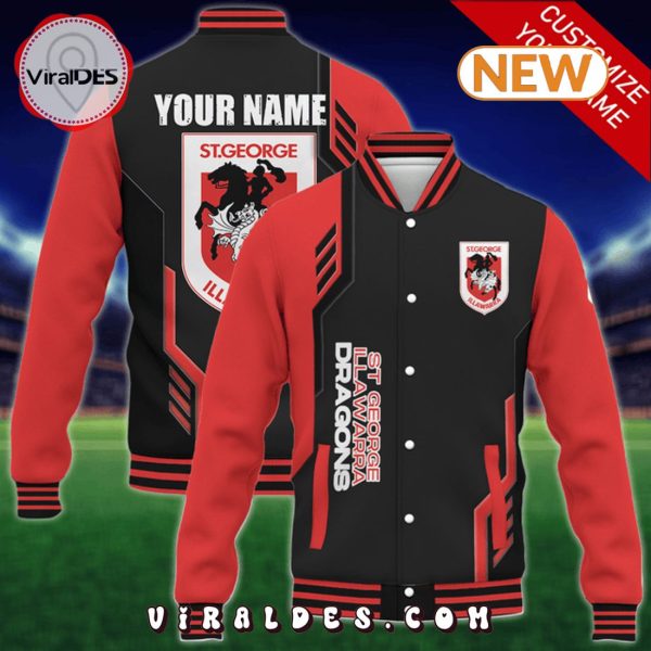 Custom St. George Illawarra Dragons NRL Baseball Jacket