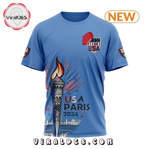 Custom Team USA Olympic Paris 2024 Blue Shirt