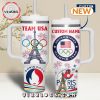 Custom USA Team 2024 Paris Olympics Blue Stanley Tumbler