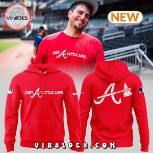 Men’s Atlanta Brave Just A Little Love Red Hoodie