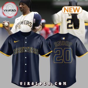 2024 Milwaukee Brewers Snoop Dogg 20 Navy Jersey