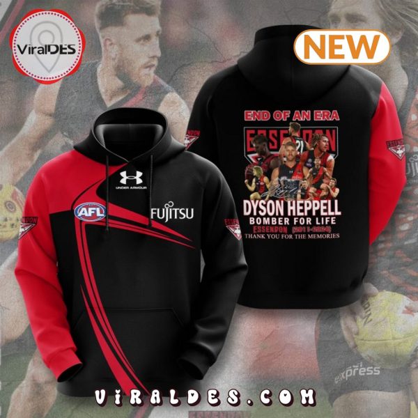 Dyson Heppell Bomber For Life Essendon Hoodie