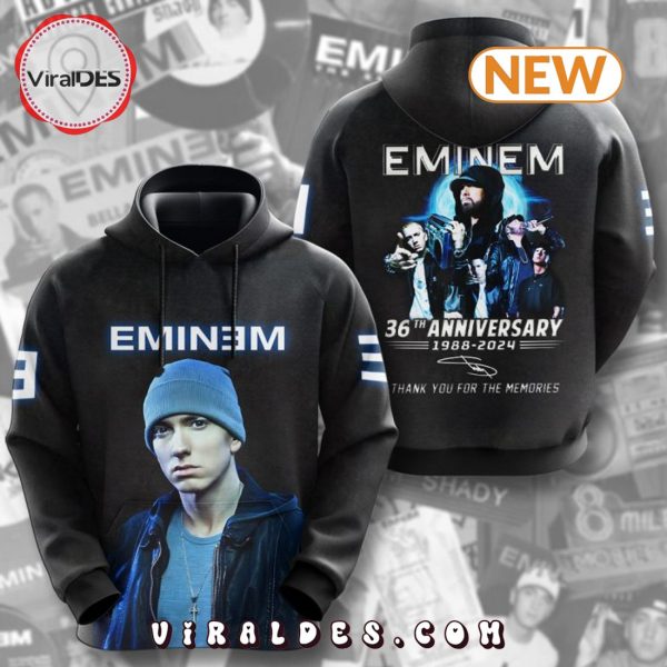 Eminem 36th Anniversary 1988 – 2024 Memories Hoodie