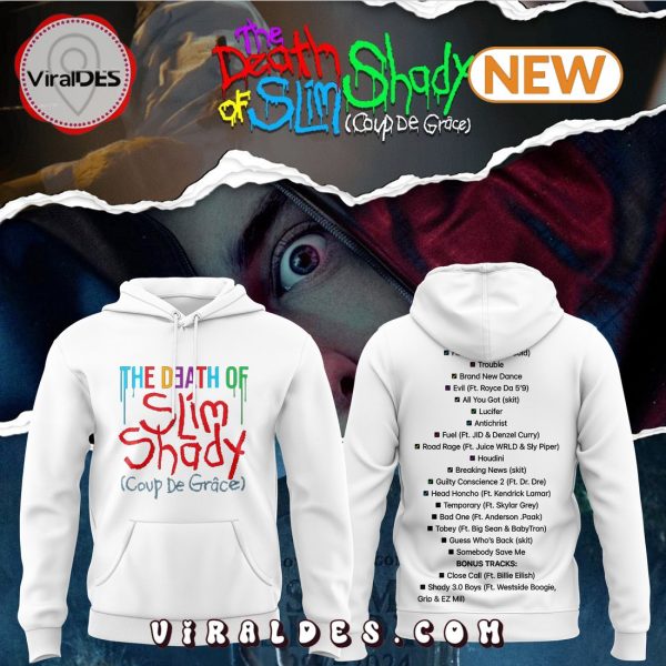 Eminem The Death of Slim Shady White Hoodie