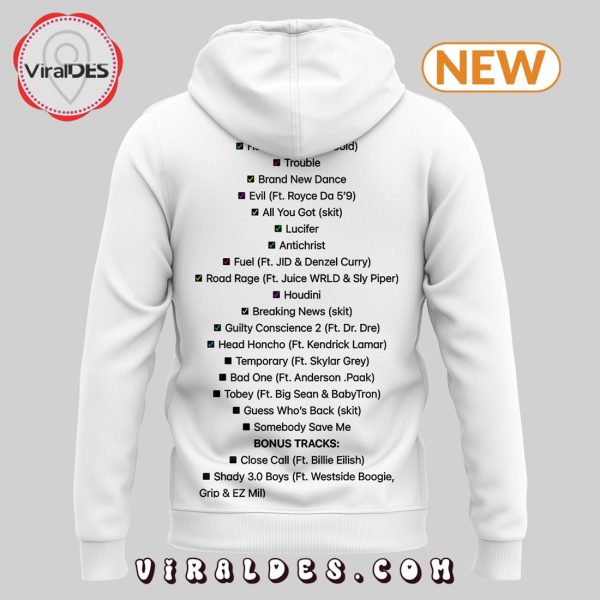 Eminem The Death of Slim Shady White Hoodie