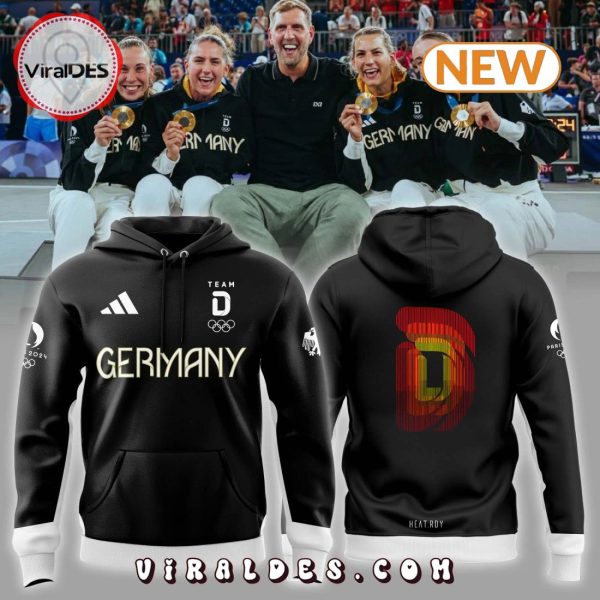 Germany Team 2024 Paris Olympic Black Hoodie, Cap