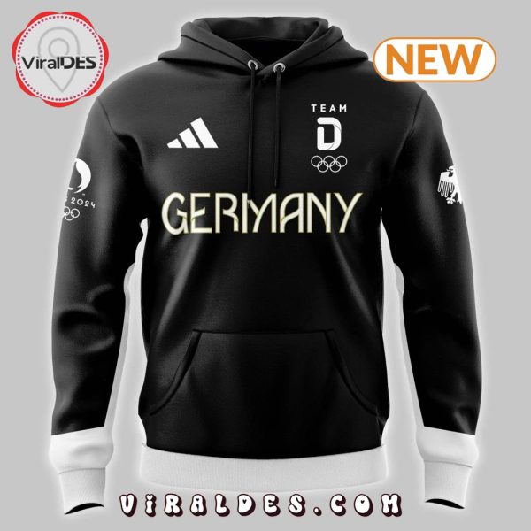 Germany Team 2024 Paris Olympic Black Hoodie, Cap