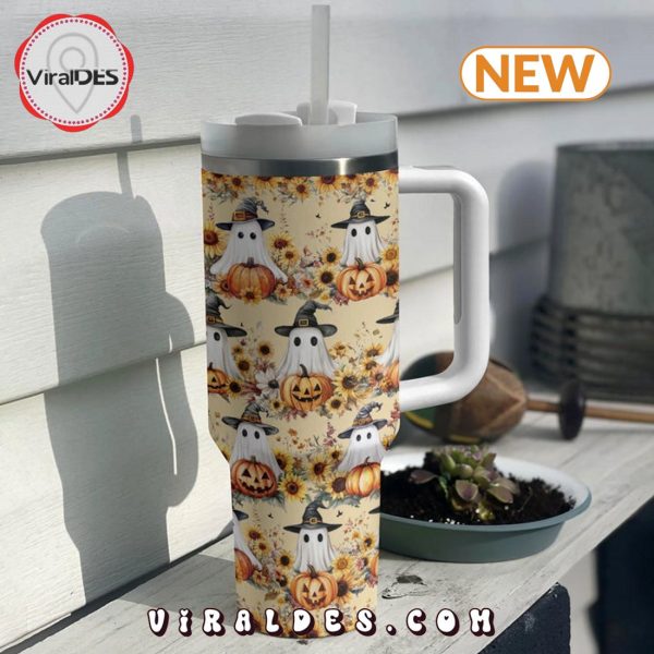 Ghostly Harvest Halloween 40oz Tumbler