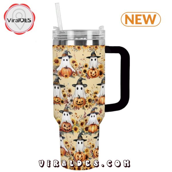 Ghostly Harvest Halloween 40oz Tumbler