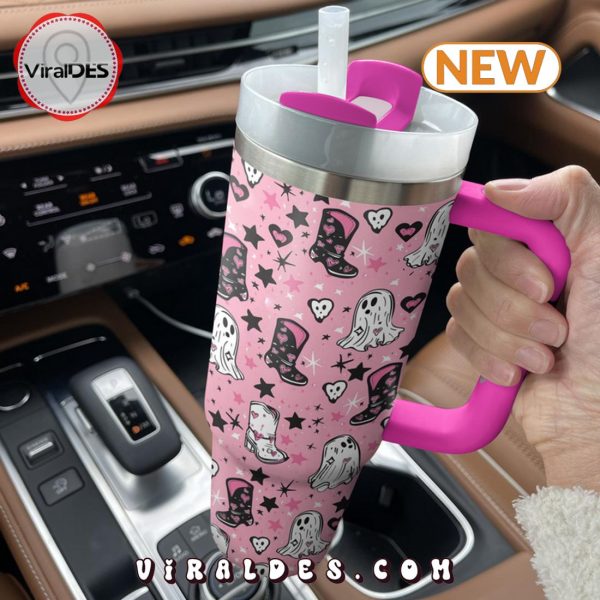 Ghostly Pink Cowgirl 40oz Tumbler