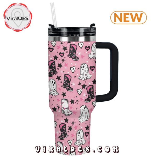 Ghostly Pink Cowgirl 40oz Tumbler