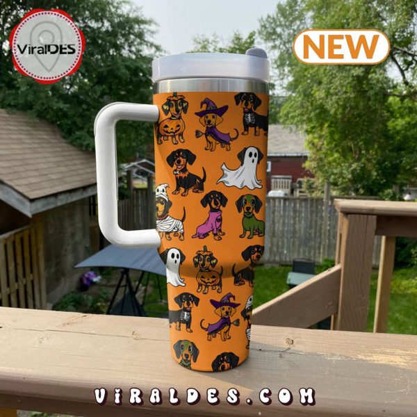 Halloween Dachshund 40oz Tumbler