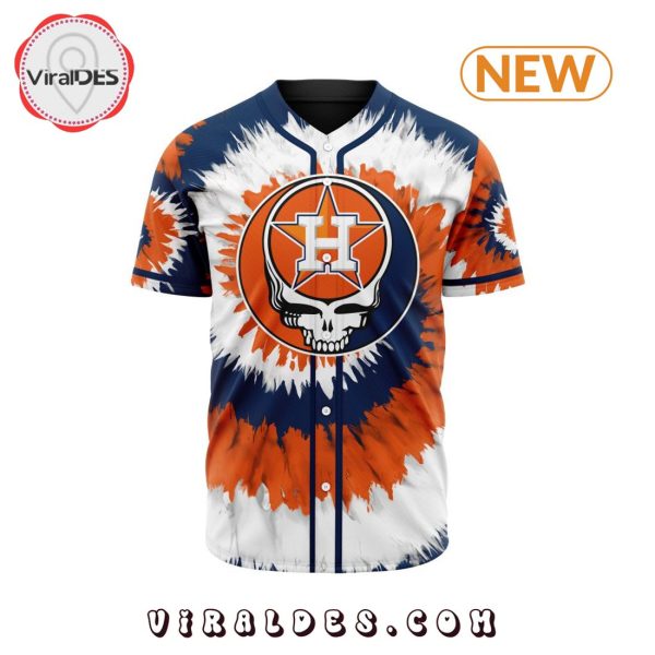 Houston Astros Custom Grateful Dead Design Baseball Jersey