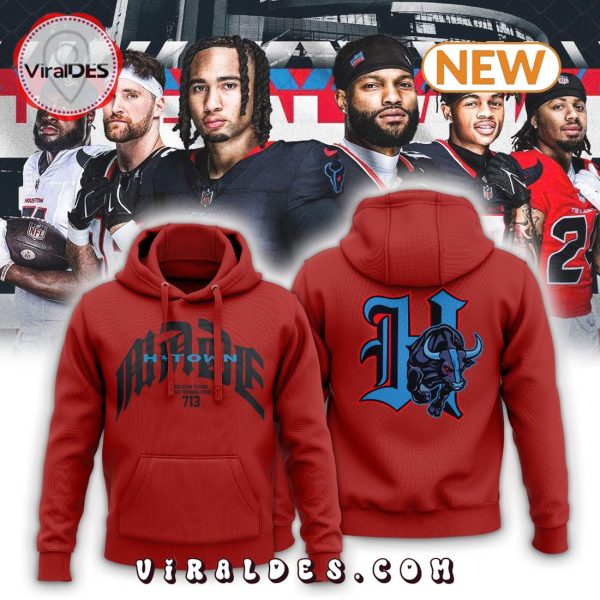 Houston Texans H-town MADE Red Hoodie